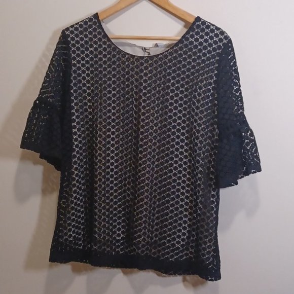 PerSeption Concepts  Black Blouse - Picture 2 of 6